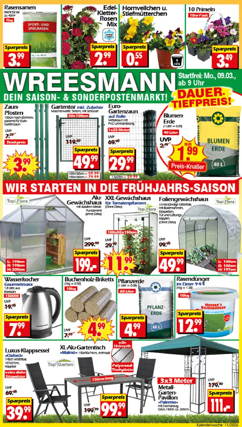 Wreesmann Prospekt vom 09.03.2026, Seite 1