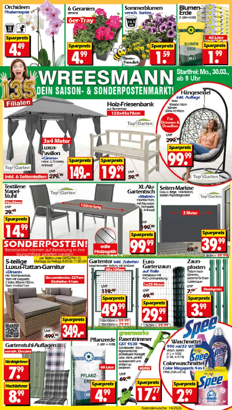 Wreesmann Prospekt vom 30.03.2026, Seite 1