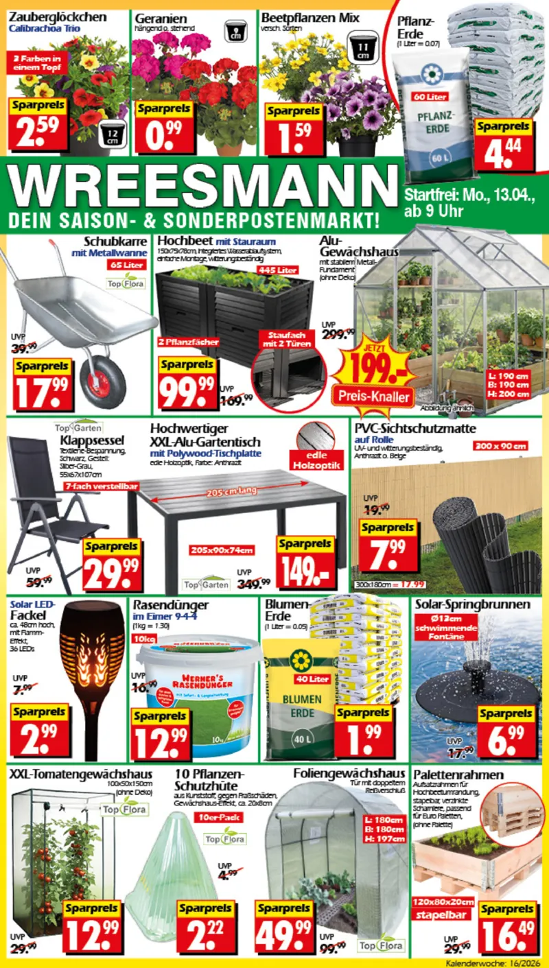 Wreesmann Prospekt vom 13.04.2026, Seite 1