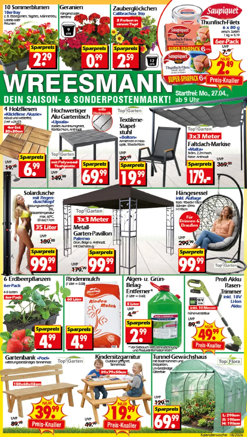 Wreesmann Prospekt vom 27.04.2026, Seite 1