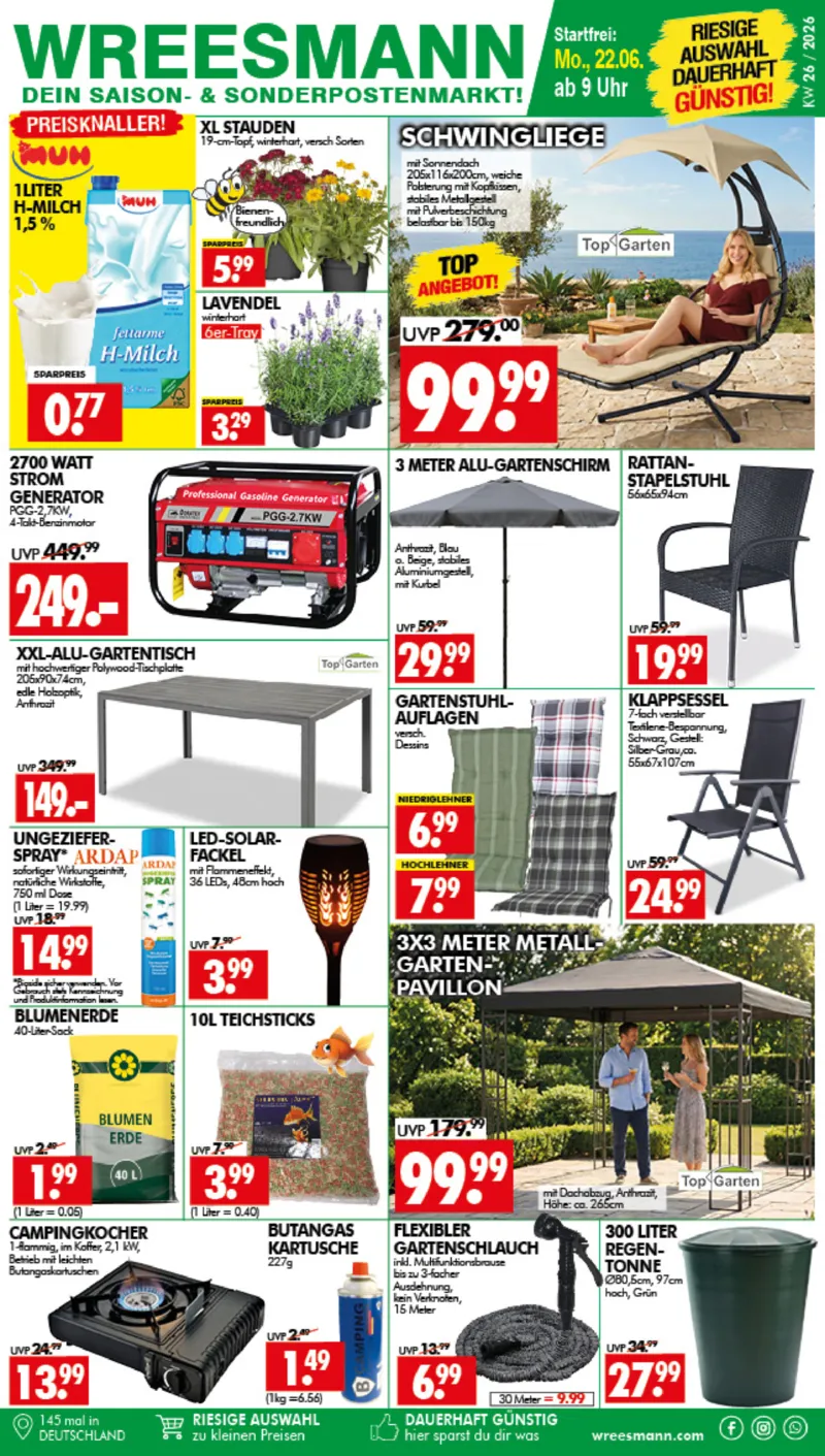 Wreesmann Prospekt vom 22.06.2026, Seite 1