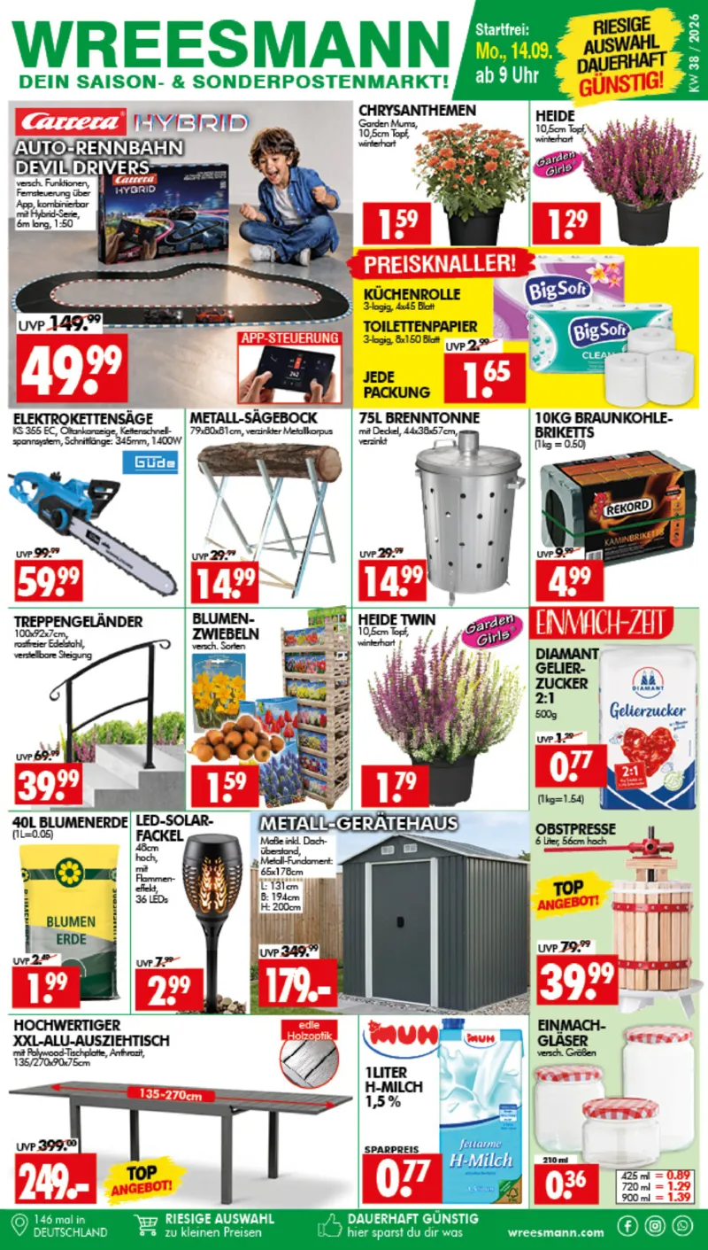 Wreesmann Prospekt vom 14.09.2026, Seite 1