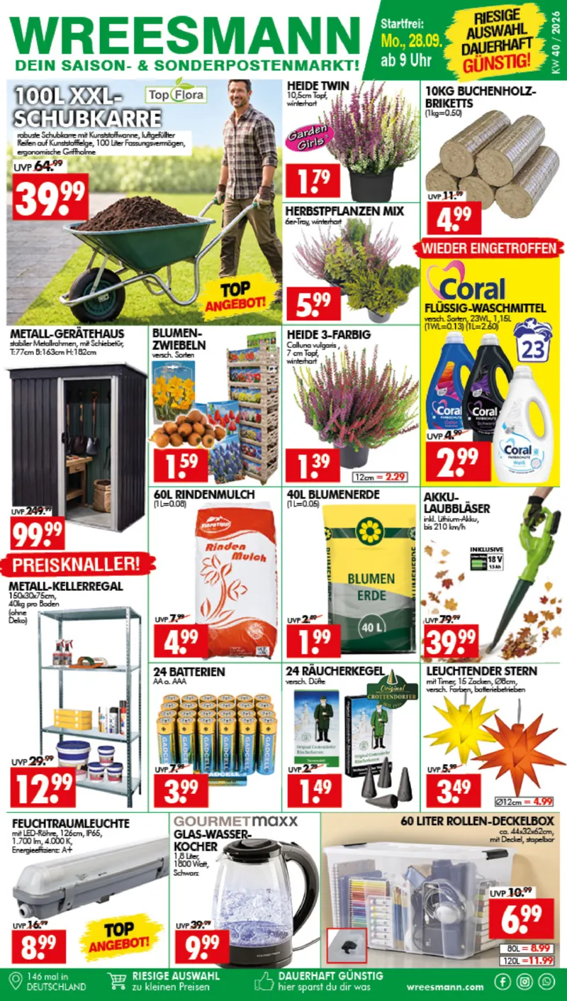 Wreesmann Prospekt vom 28.09.2026, Seite 1