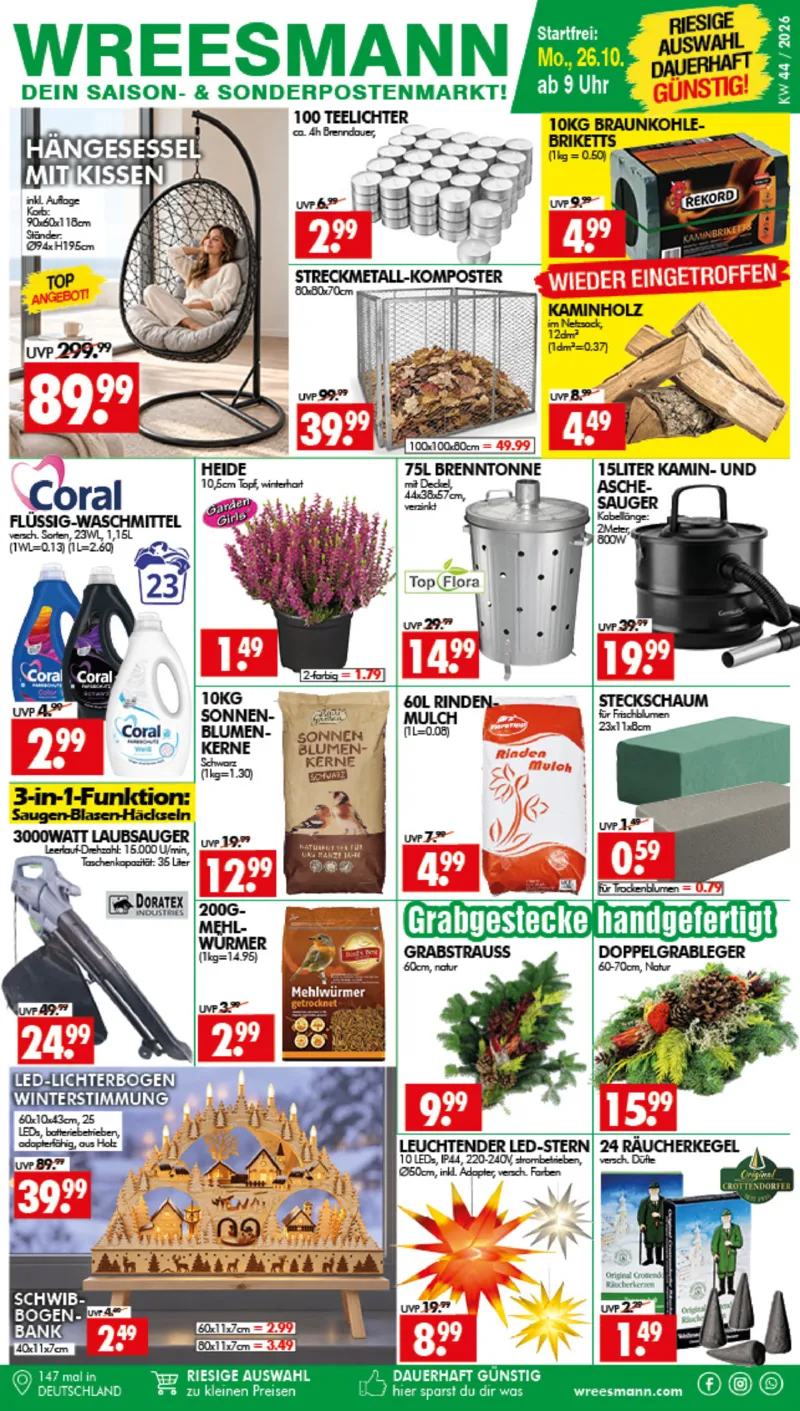 Wreesmann Prospekt vom 26.10.2026, Seite 1