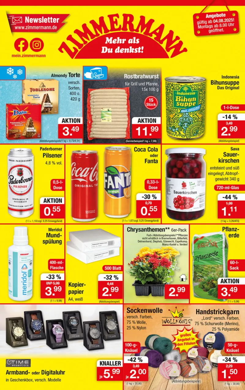 Zimmermann Prospekt vom 04.08.2025, Seite 1