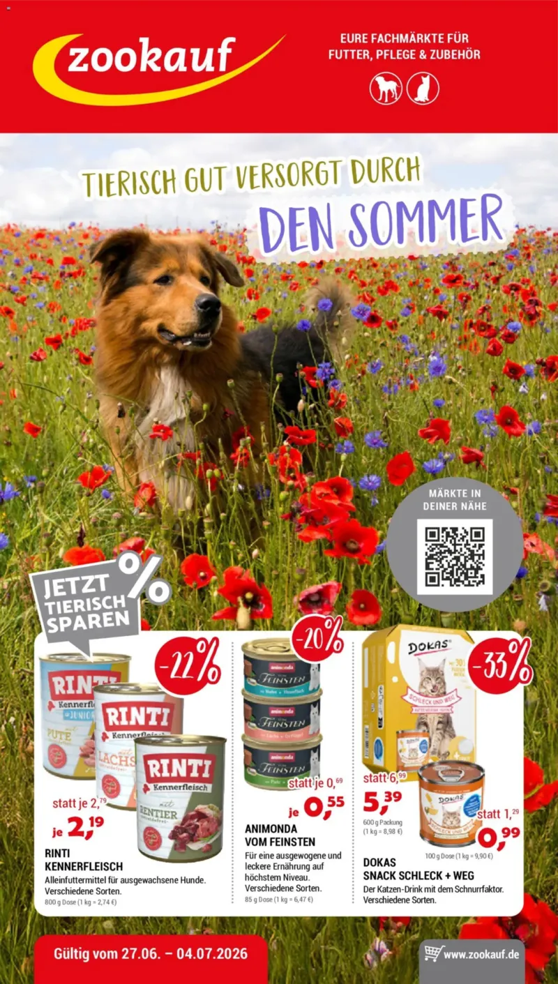 Zookauf Prospekt vom 27.06.2026, Seite 1