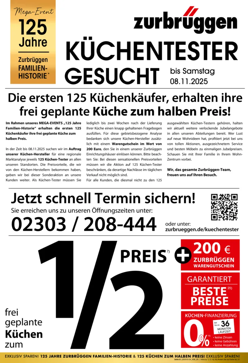 Zurbrüggen Prospekt vom 28.10.2025, Seite 1