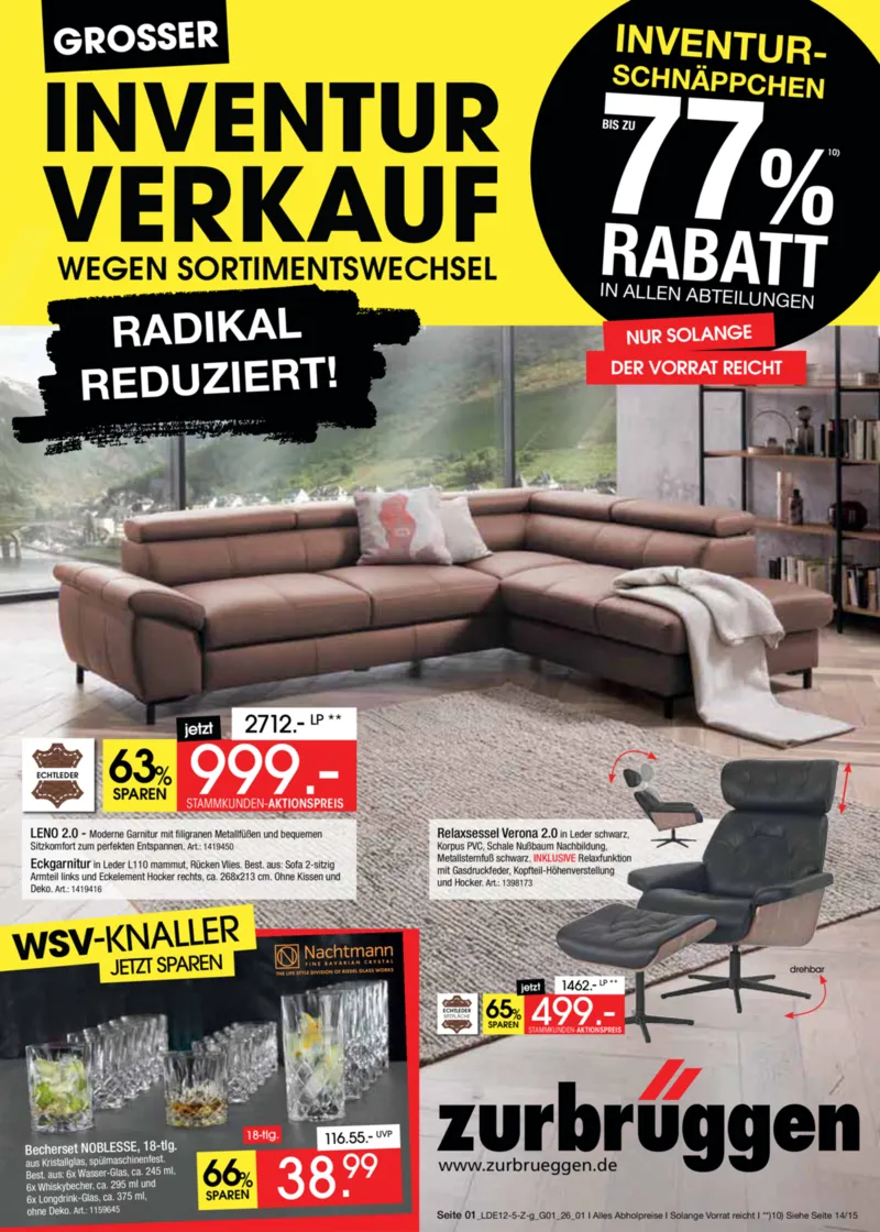 Zurbrüggen Prospekt vom 30.12.2025, Seite 1