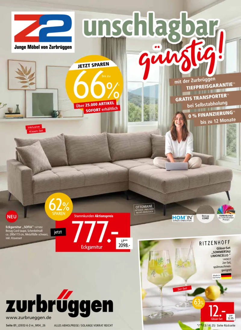 Zurbrüggen Prospekt vom 24.02.2026, Seite 1