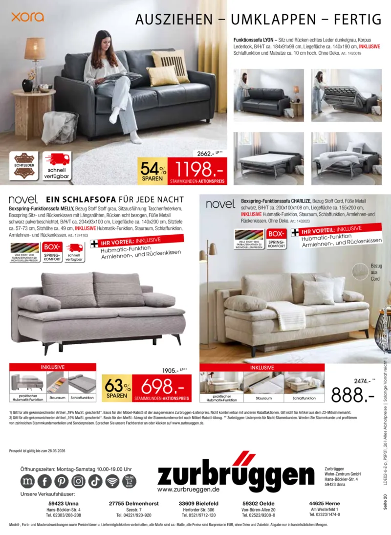 Zurbrüggen Prospekt vom 24.02.2026, Seite 20