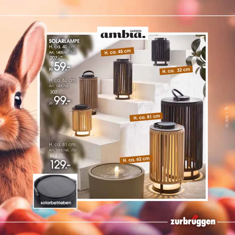 Zurbrüggen Prospekt vom 24.03.2026, Seite 47