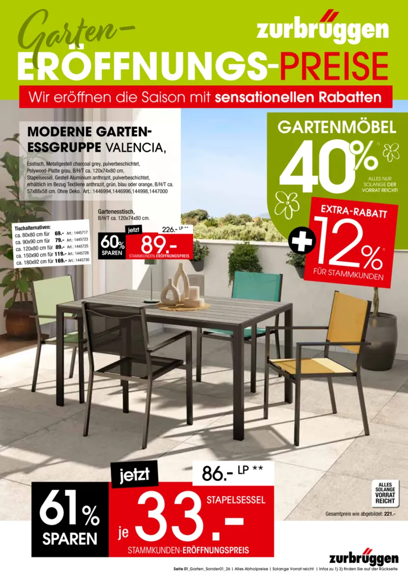 Zurbrüggen Prospekt vom 31.03.2026, Seite 1