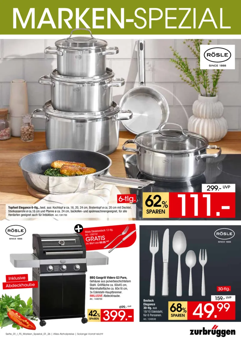 Zurbrüggen Prospekt vom 21.04.2026, Seite 1