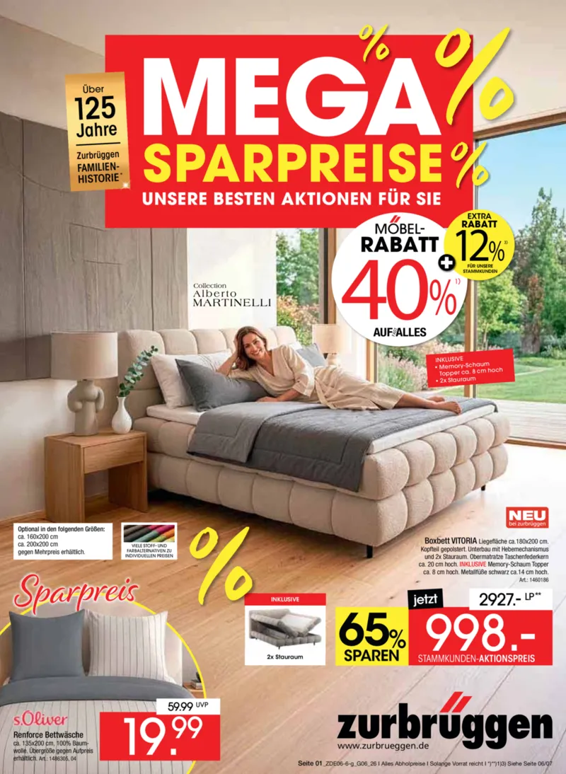 Zurbrüggen Prospekt vom 09.06.2026, Seite 1
