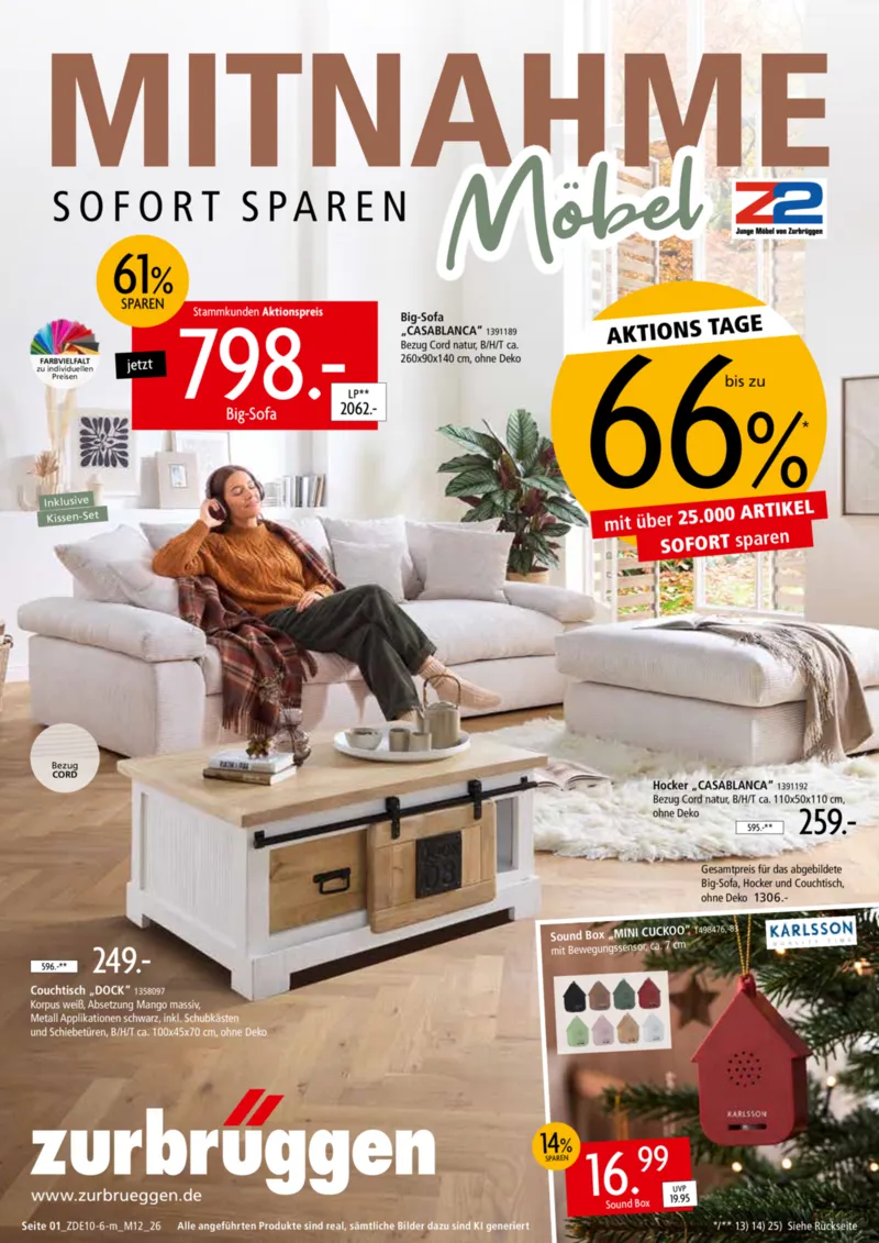 Zurbrüggen Prospekt vom 13.10.2026, Seite 1