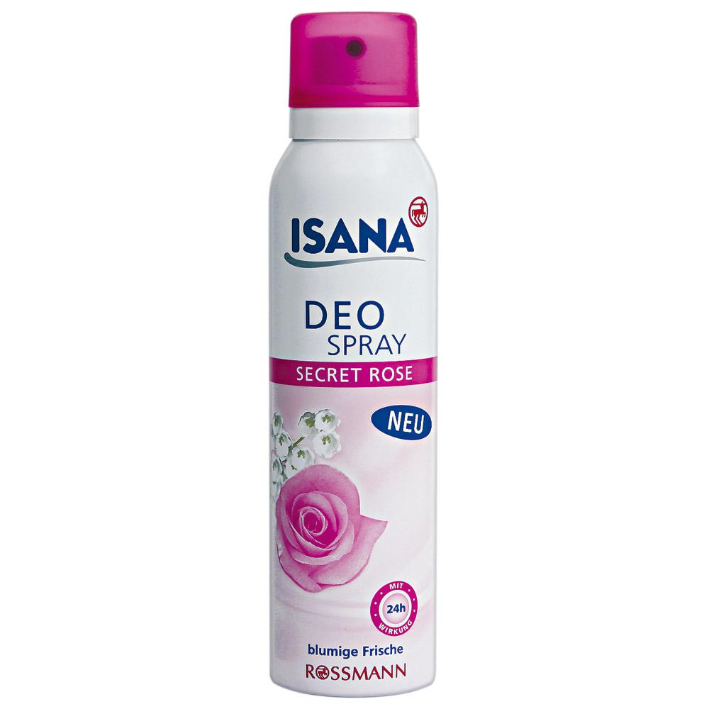 ISANA Deo Spray Secret Rose von ROSSMANN ansehen!