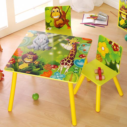 Kindertisch mit 2 Stühlen von Aldi Nord ansehen!