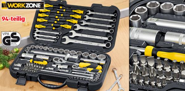 WORKZONE® Werkzeugsatz, 94teilig von Aldi Süd ansehen!