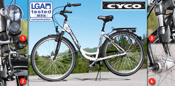 cyco alu city bike 28 damen fahrrad