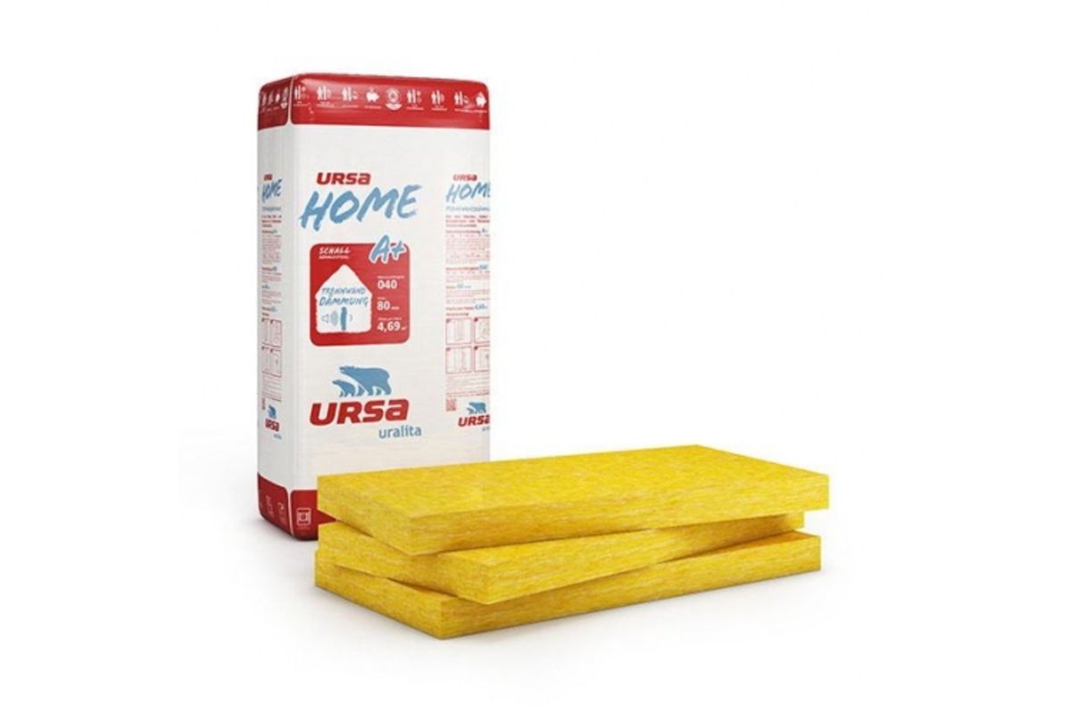 Ursa Home Trennwand TWP1 WLG 040, 1250 x 625 x 80 mm, 4,69 m² von