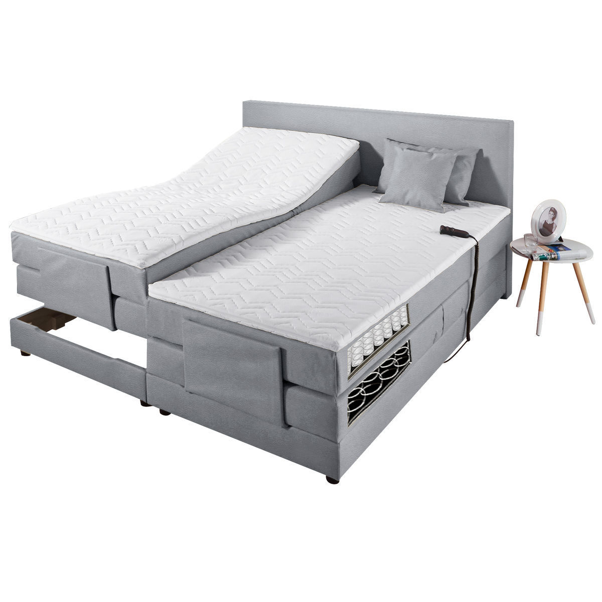 BeCo Motor Boxspring Bett MALOJA Hellgrau Von Karstadt Ansehen DISCOUNTO