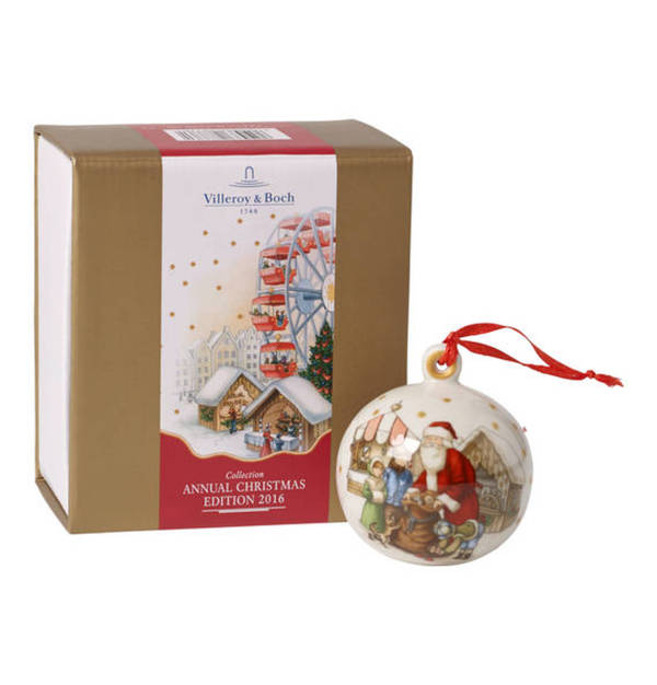 Villeroy & Boch Porzellananhänger Kugel, Annual Christmas Edition 2016