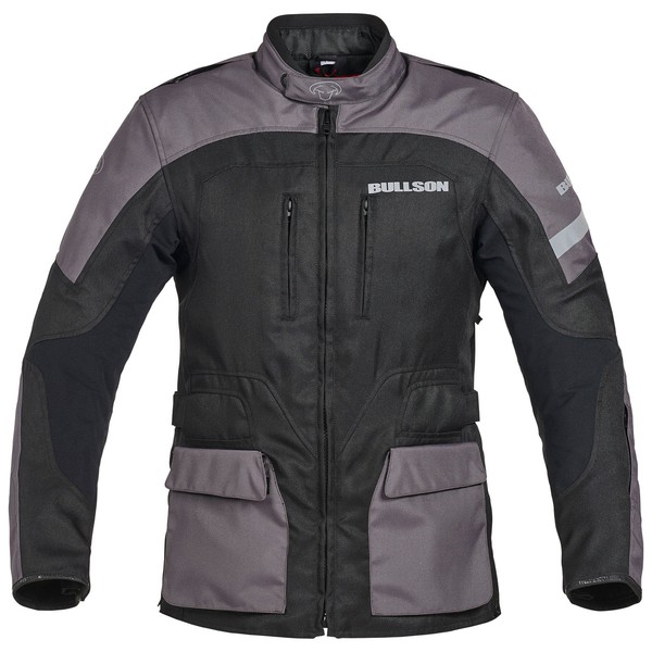 bullson devon sheltex jacke hellgrau-schwarz bullson devon sheltex jacke hellgrau-schwarz
