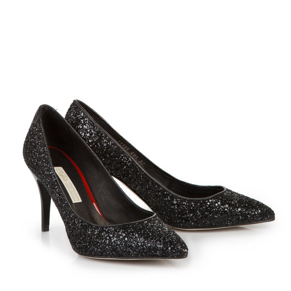 Pumps glitzer schwarz