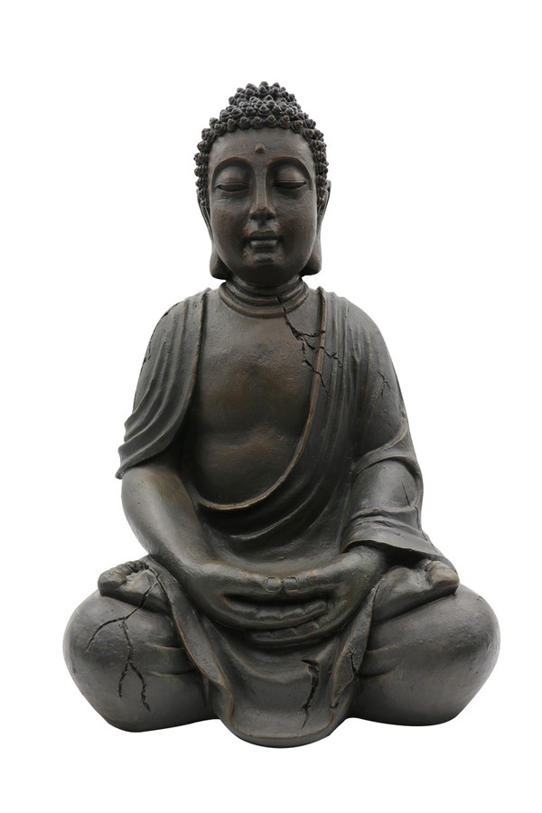 XXL Buddha 100cm, AntikLook, frostsicher, wetterbeständig