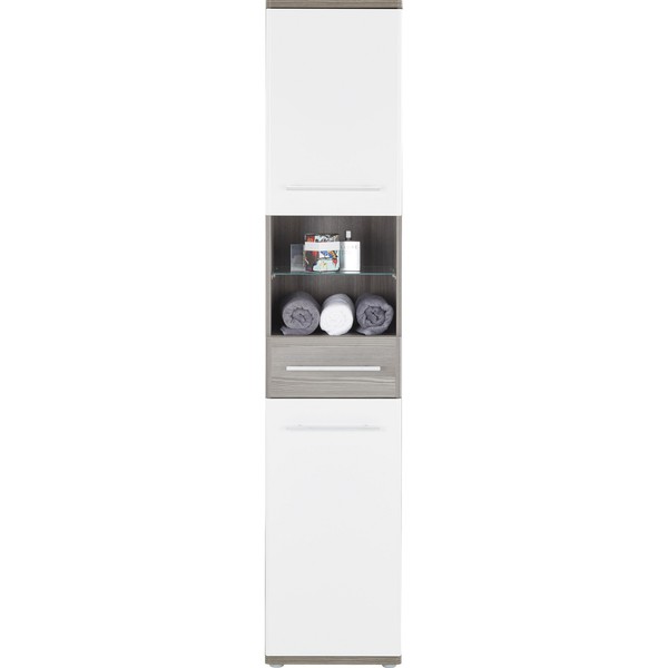 Hochschrank in Braun/Weiß von Mömax ansehen!