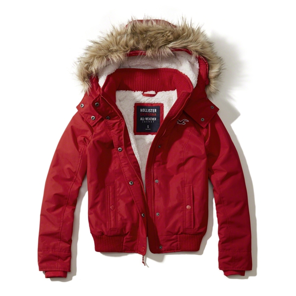 Hollister Allwetter Bomberjacke mit Kapuze von ansehen! Hollister Allwetter Bomberjacke mit Kapuze von ansehen!