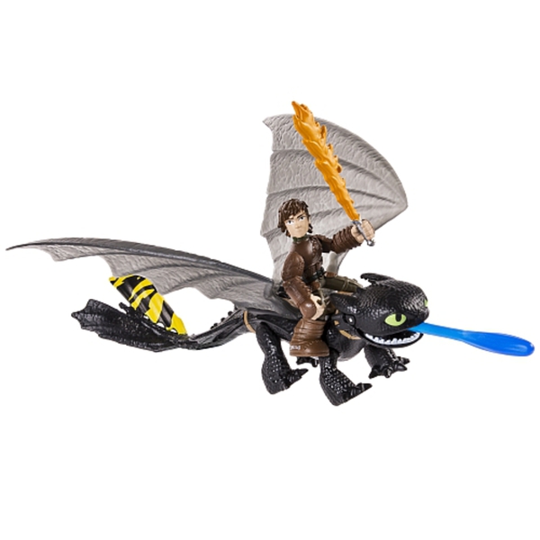 Drachenzähmen leicht gemacht - Drache   Reiter, Hicks & Ohnezahn, schwarz/gelb von Toys'R'Us ...