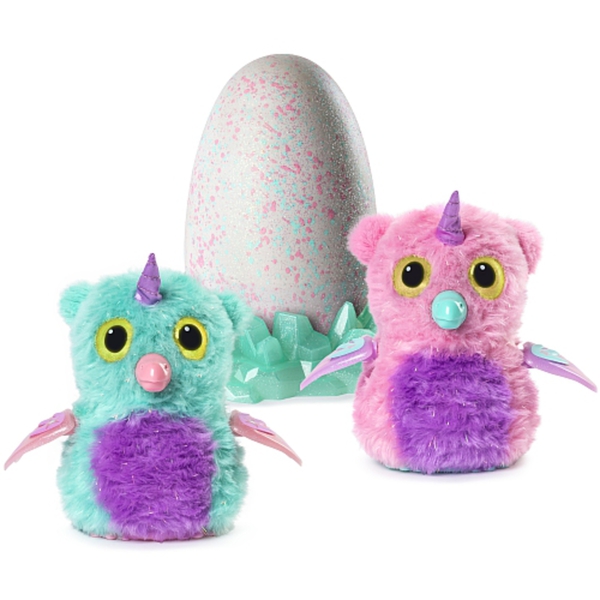 Hatchimals Glitzer Owlicorns, rosa oder grün von Smyths Toys ansehen!