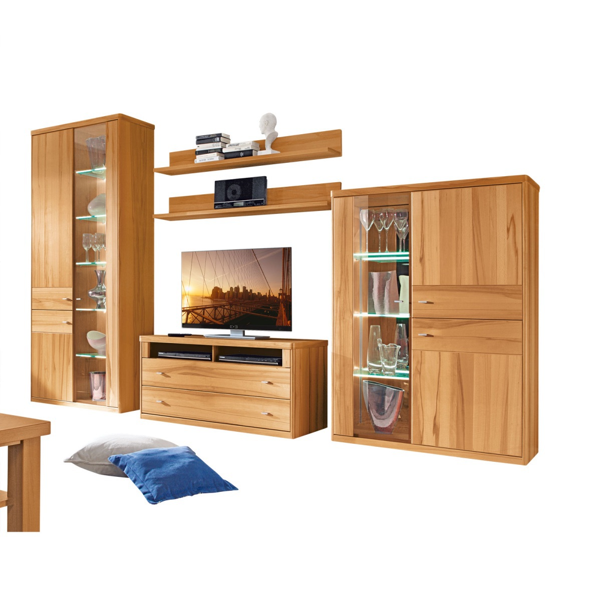 Wohnwand ANZANI ANDORRA ca. 380 x 219 x 4060 cm von porta Möbel für 6.