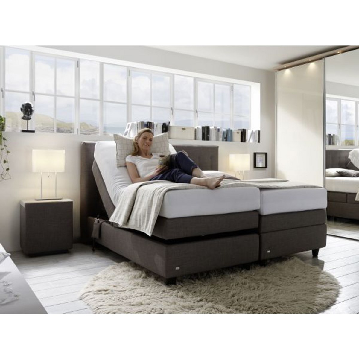 RUF BOXSPRINGBETT 140/200 cm INKL. Matratze, Braun von XXXLutz ansehen!