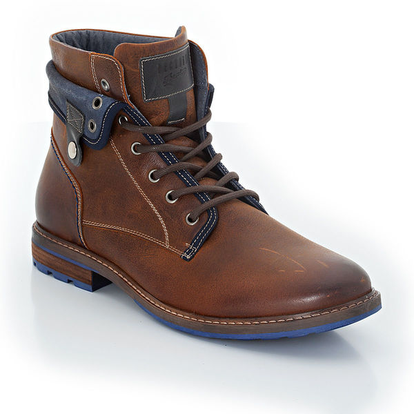 Herren Stiefel, ungefüttert, dunkelblau Herren Stiefel, ungefüttert, dunkelblau