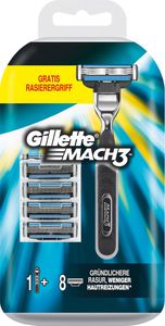 Gillette MACH3 Systemklingen 8er + Gratis Handstück