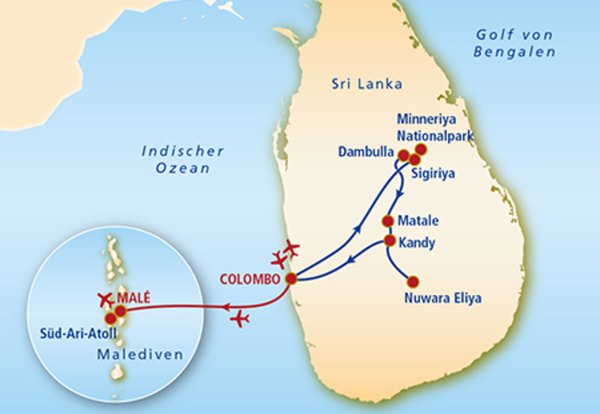 Sri Lanka Rundreise And Baden Auf Den Malediven Perlen Des Indischen Ozeans Von Norma Reisen Ansehen