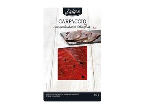 Carpaccio vom geräucherten Thunfisch