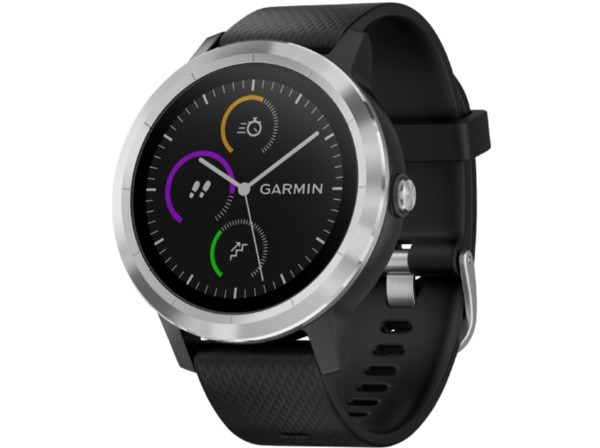 GARMIN Vivoactive 3, Smartwatch, Silikon, Schwarz/Silber