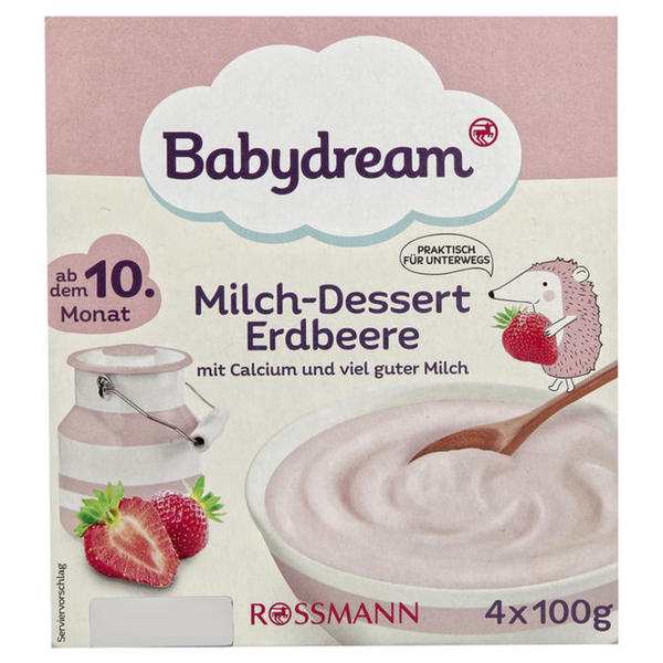 Babydream Milch-Dessert Erdbeere 2.48 EUR/1 kg von ROSSMANN ansehen!
