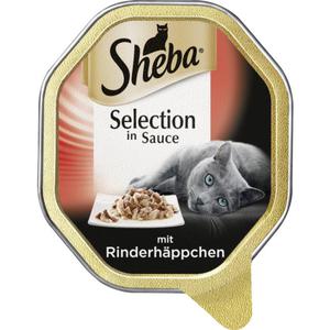 Sheba Selection in Sauce mit Rinderhäppchen 576.47 EUR/100 kg (22 x 85.00g)