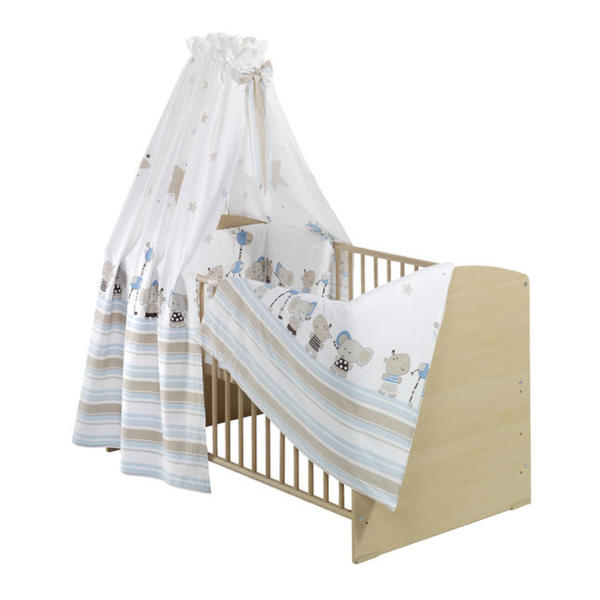 Schardt Komplettbett ´´Classic-Line natur´´, ´´Banjo blau ...