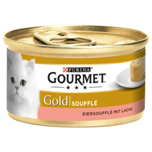 Gourmet Katzenfutter Gold Eiersoufflé mit Lachs 85g
