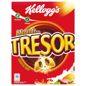 Kellogg’s
Tresor Choco Nougat 
oder Knusper Müsli