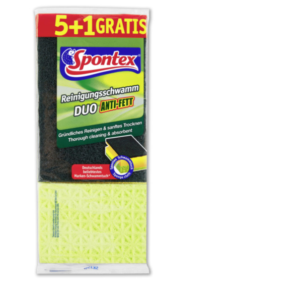 Spontex Reinigungsschwamm Duo Anti-Fett 5+1 Schwämme ja ...