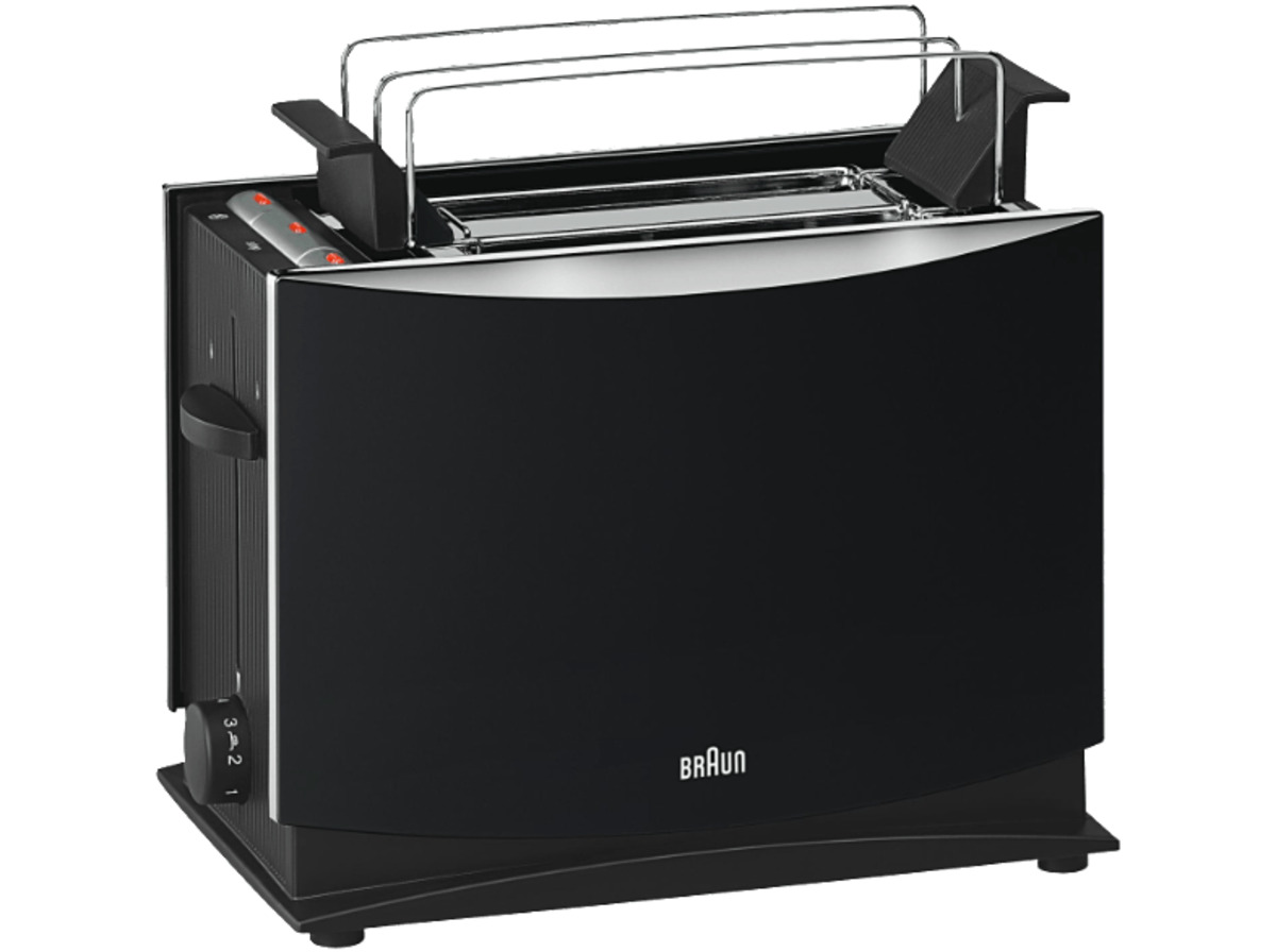 BRAUN HT 450 Toaster Schwarz (1 kW, Schlitze 2) von Media Markt für 34