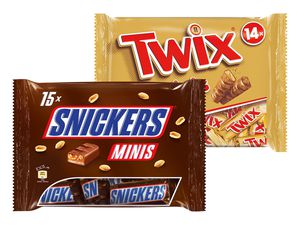 Snickers/Twix/Bounty/Mars/Milky Way Minis