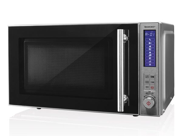 SILVERCREST® Mikrowelle mit Grill, silber von Lidl ansehen!