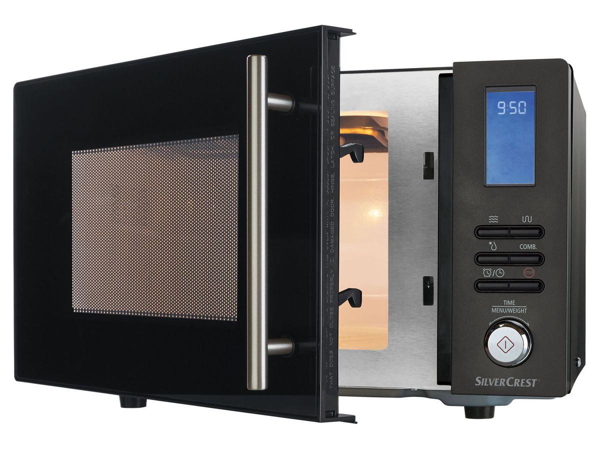 SILVERCREST® Mikrowelle mit Grill, schwarz von Lidl ansehen!